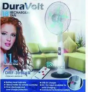Brand New Duravolt 18inches Rechargeable Fan