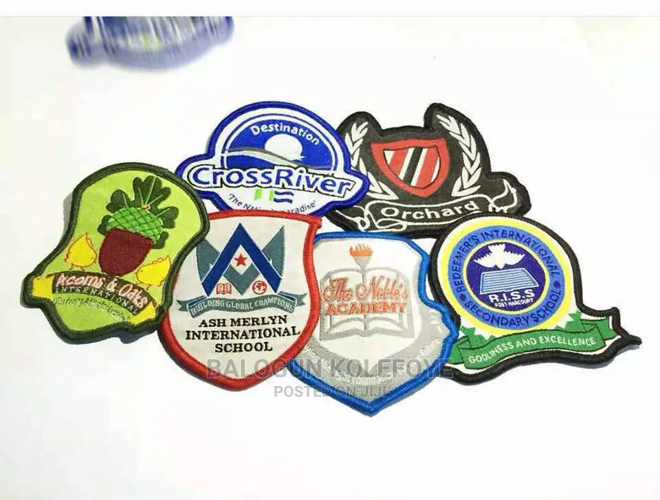 Local and Foreign School Woven Badges and Lapel
