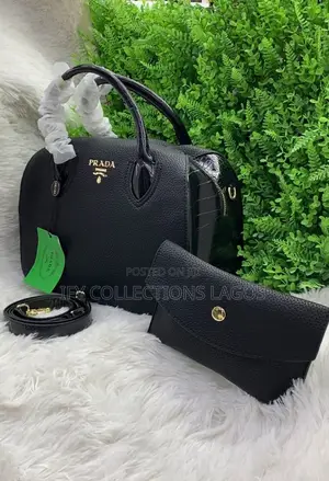 Luxury Prada Milano Women's Brown Leather Handbag.