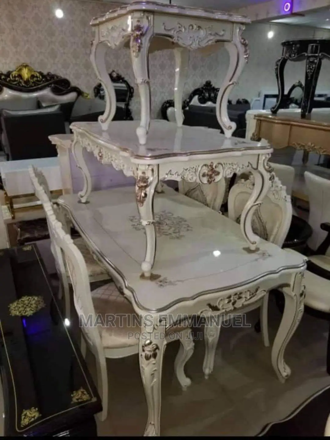 Royal Dining Set/Center Table Stools