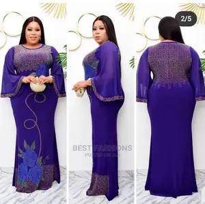 Female Embroidered Dinner Gown