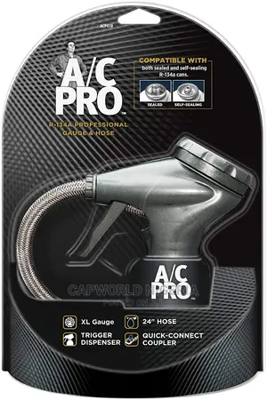 AC Pro Car Air Conditioner Recharge Gauge and Hose Dispenser