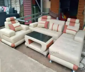 Luxurious L-Shape Chairs With Single and Center Table