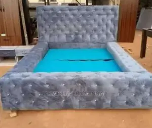 Quality 4.5 X 6ft High Back Rest Padded Bedframe.