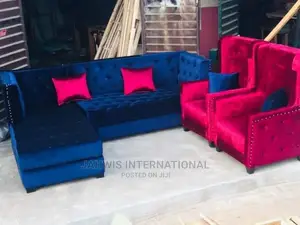 L-Shape With 2 Kings Designed Sitters Chairs