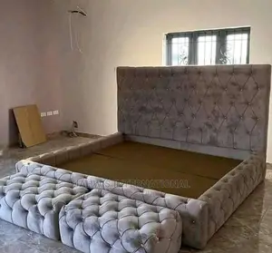 Modern 6 X 6 High Back Rest Padded Bedframe