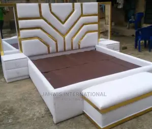 Sumptuously Designed 6by6ft Leather Padded Bed Frame