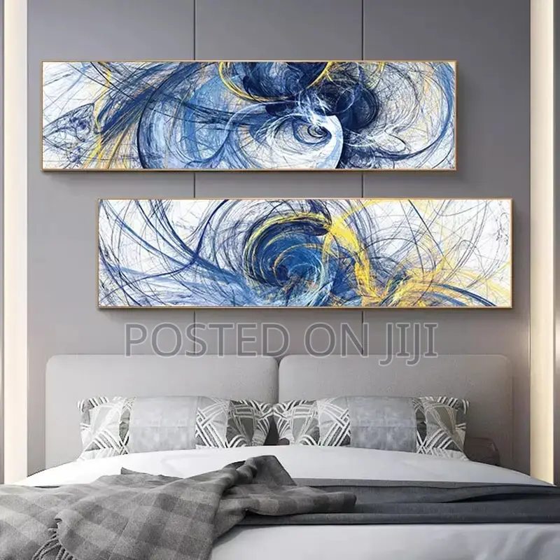 Colorful Oil Abstract Line Wall Art