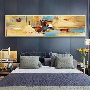 Colorful Oil Abstract Line Wall Art