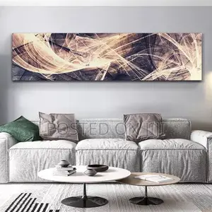 Colorful Oil Abstract Line Wall Art
