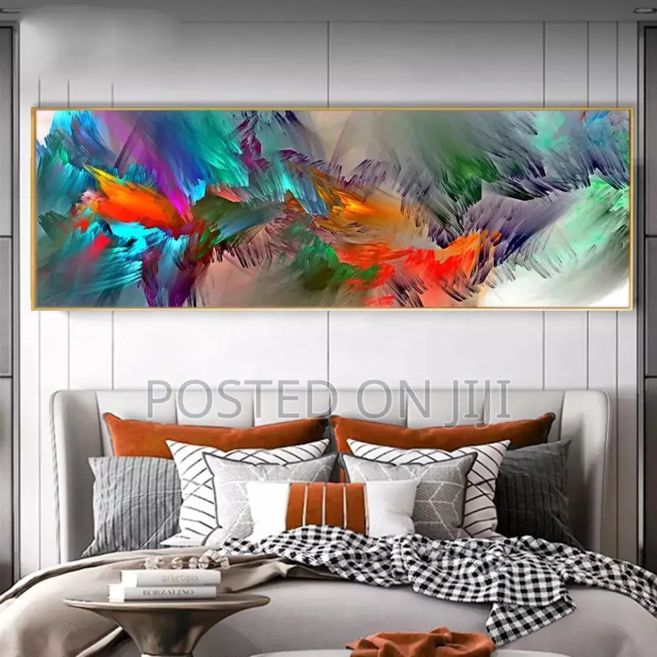 Abstract Blue Purple Cloud Wall Art