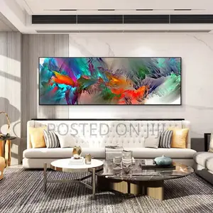 Abstract Blue Purple Cloud Wall Art
