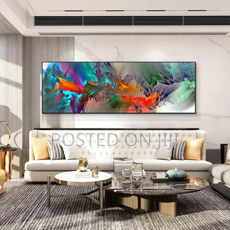Abstract Blue Purple Cloud Wall Art
