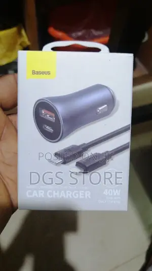Baseus Car Charger 40w Dual Port Quick Charging U+C 40w
