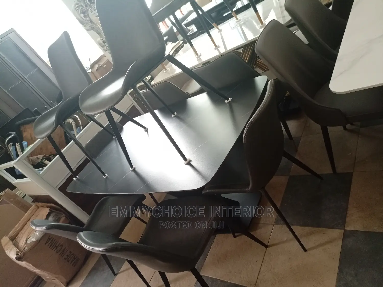 Marble Top Dining Table With 6chairs