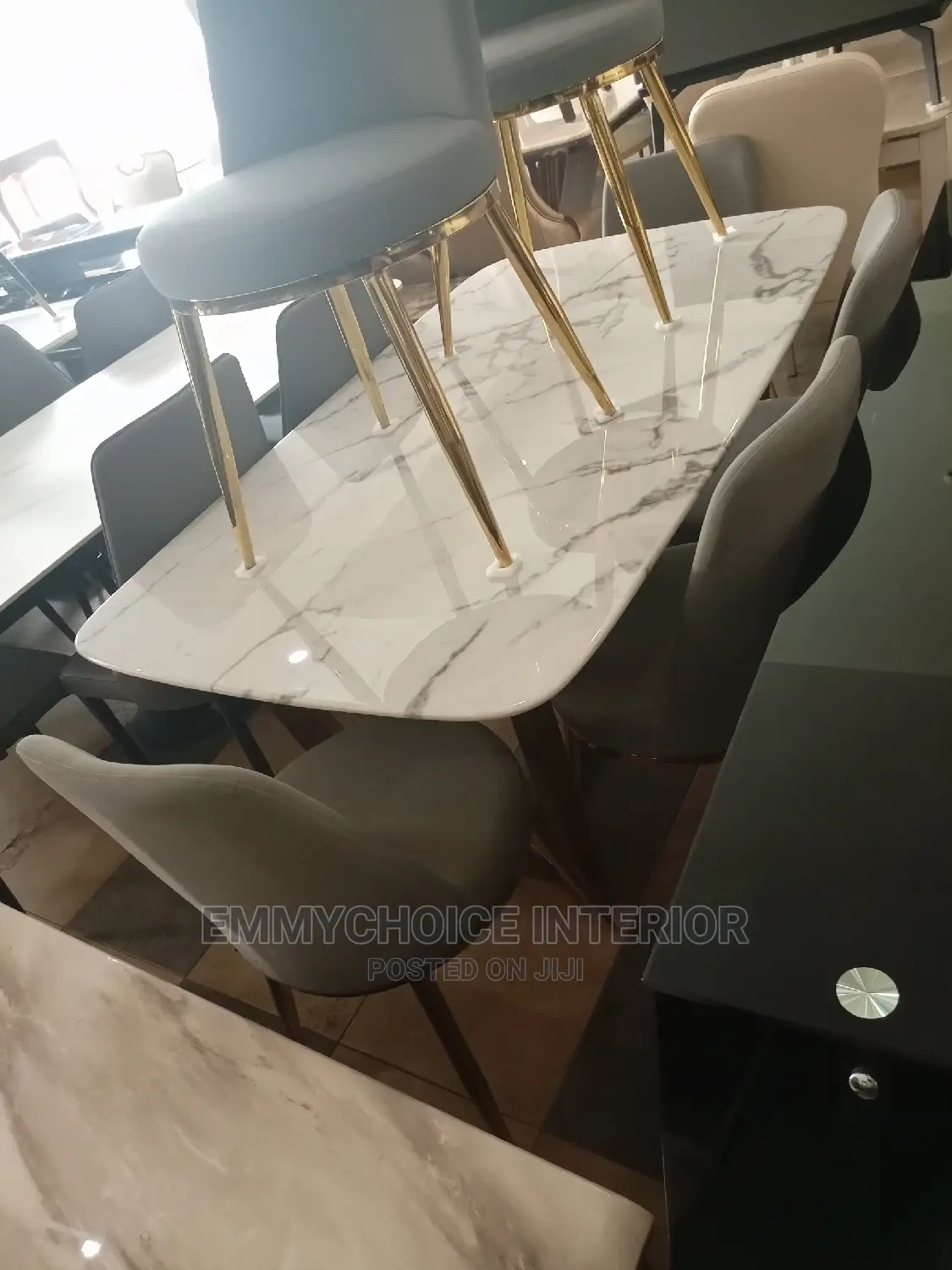 Marble Top Dining Table