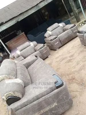 Modern 7 Seater Living Room Fabric Made Royal Sofa Chair.