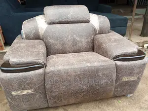 Modern 7 Seater Living Room Fabric Made Royal Sofa Chair.