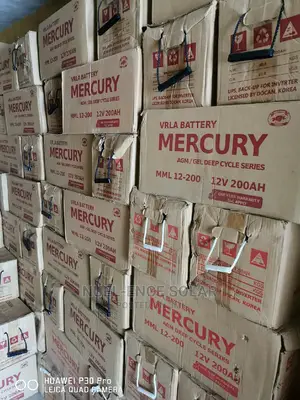 12v 200ah Verla Battery Mercury Agm/Gel Deep Cycle Battery.