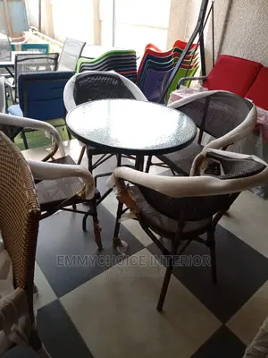 Metal With Glass Top Outdoor