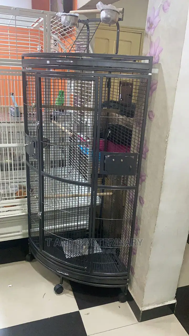 Heavy Duty Bird Corner Cage Large