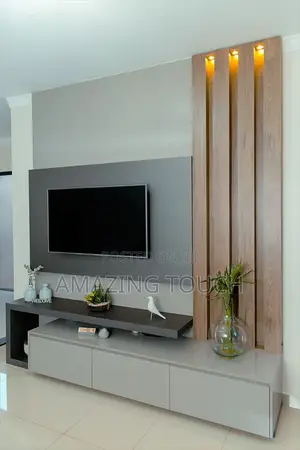 Pop Ceiling Design, Tv Stand, Wall Screeding Painting