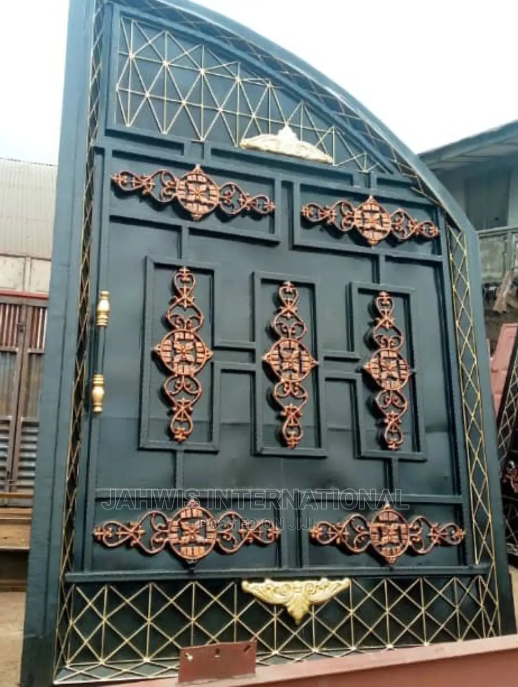 Solid, Beautiful and Durable Wraught Iron Gate