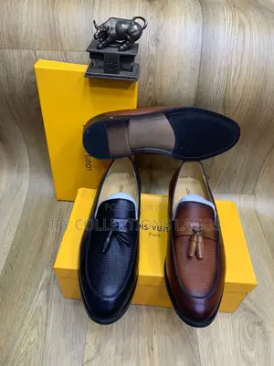 Louis Vuitton Men's Brown Leather Shoes.