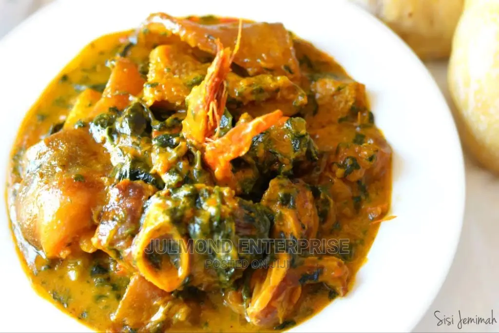 Bitter Leaf Soup With Eba