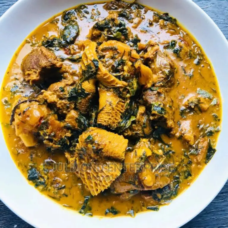Bitter Leaf Soup With Eba