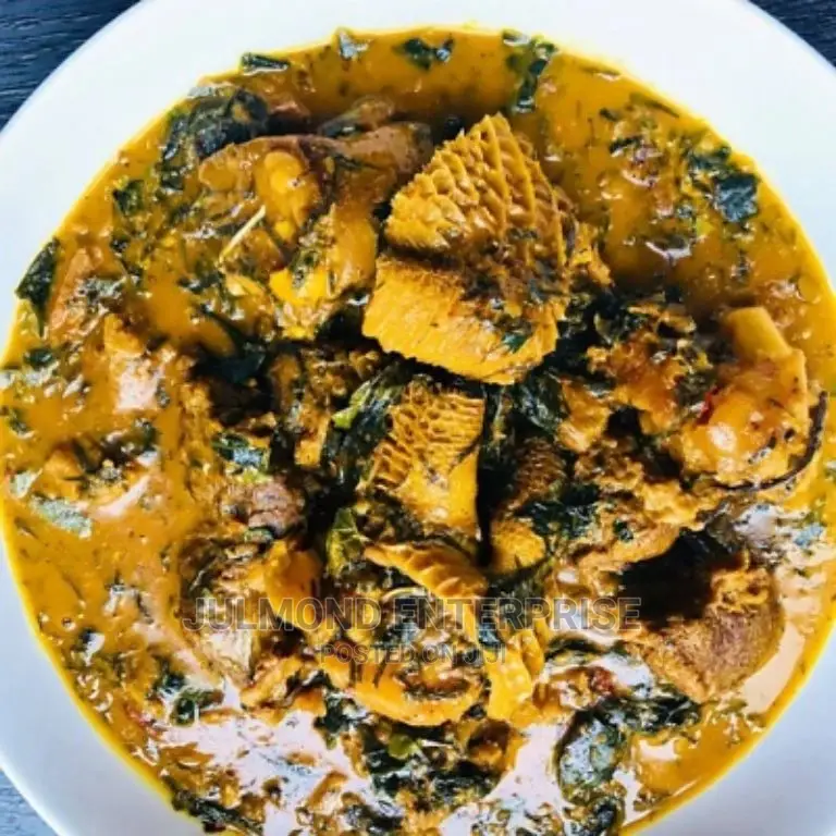 Bitter Leaf Soup With Eba