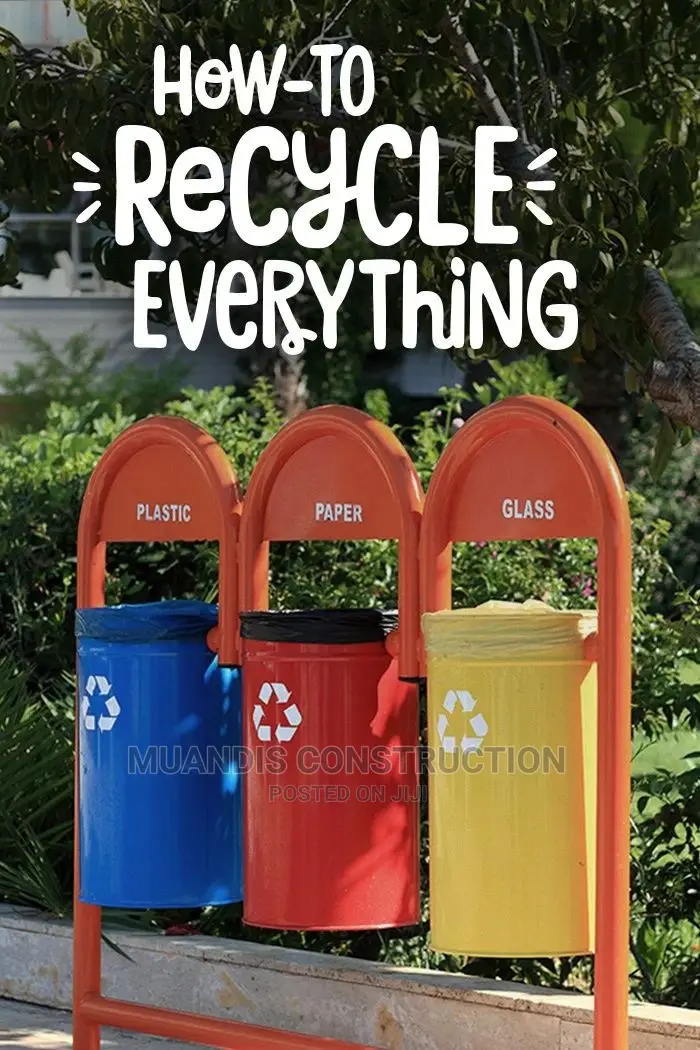 Three in One Recycling Waste Bins