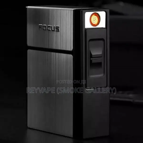 focus cigarette case with lighter Focus Cigarette Case With Rechargeable Lighter for sale