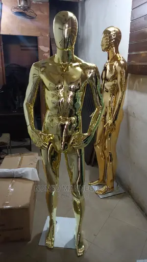 Gold Male Full Body Chrome Display Fashion MANNEQUIN