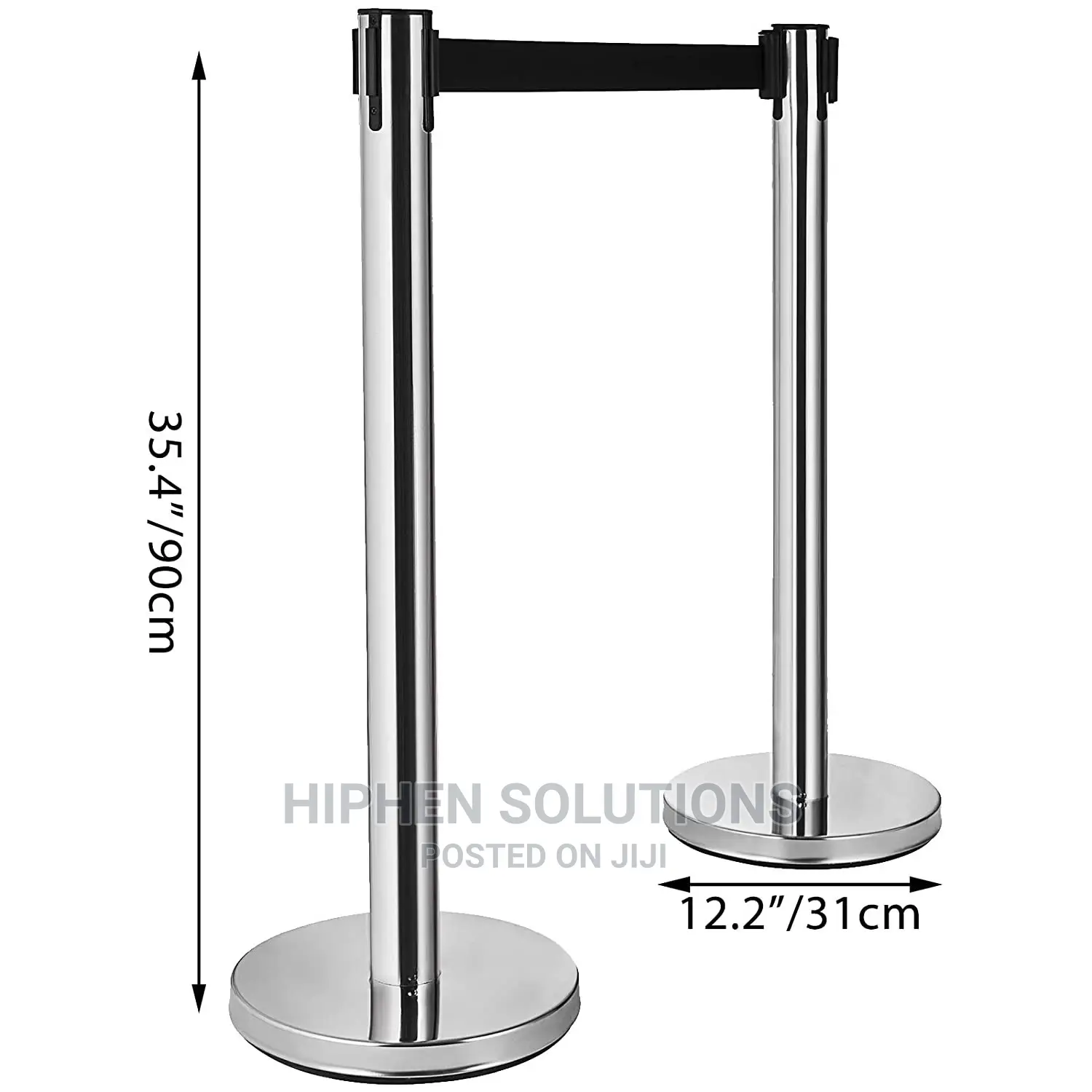 2m Retractable Belt Crowd Control Queue Stand Barrie