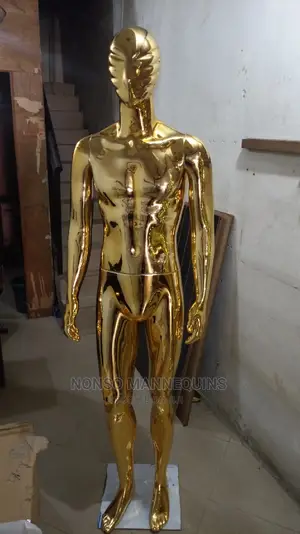 SHF Gold Male Full Body Display Fashion MANNEQUIN