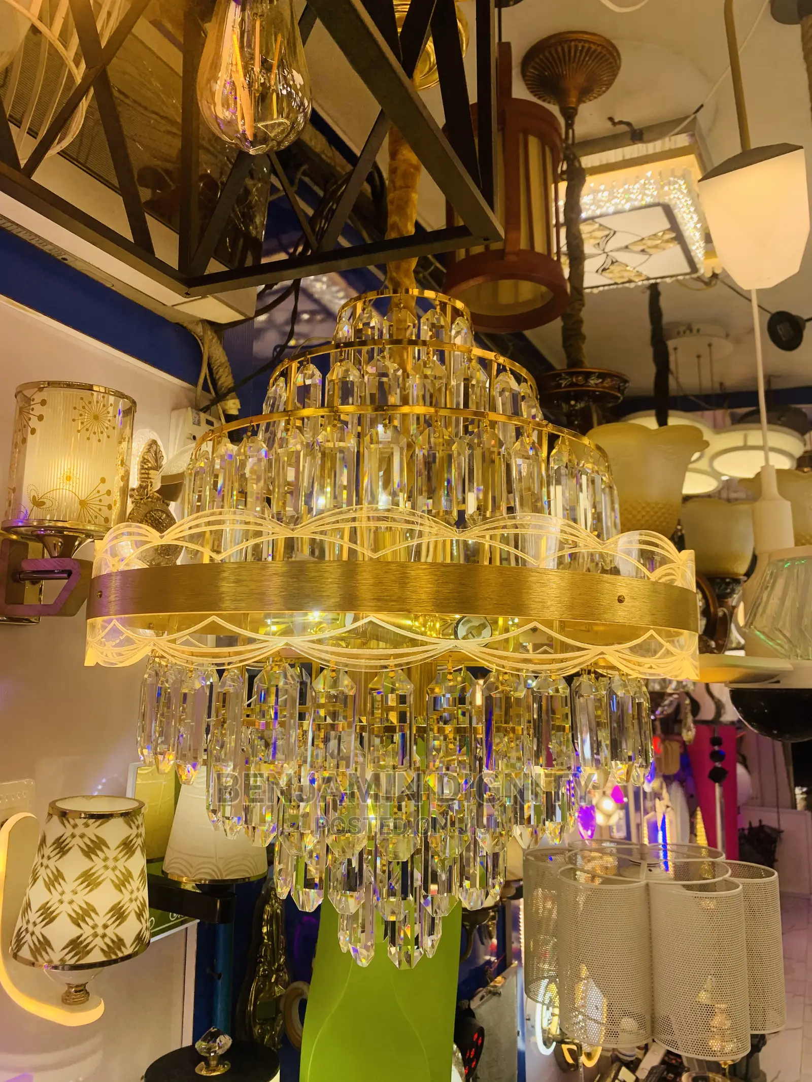 Led Crystal Chandelier Light 