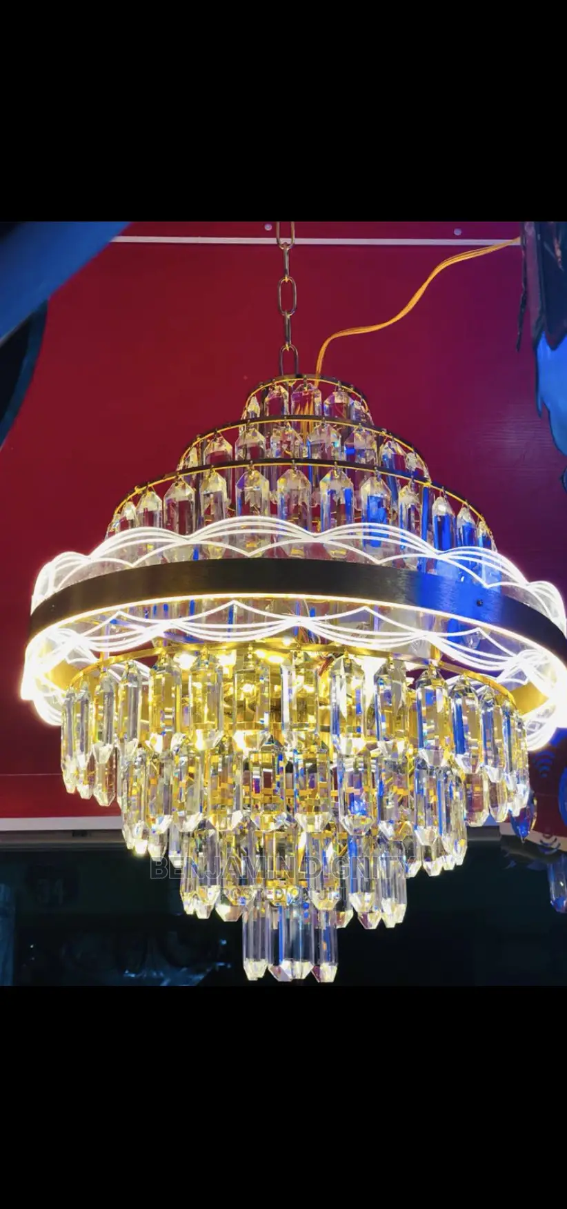 Led Crystal Chandelier Light 