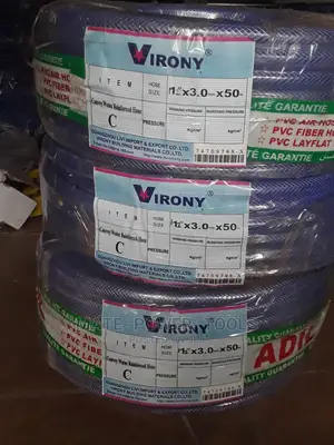 Clear Braided PVC Hose 1"
