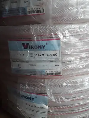 Clear Braided PVC Hose 1"
