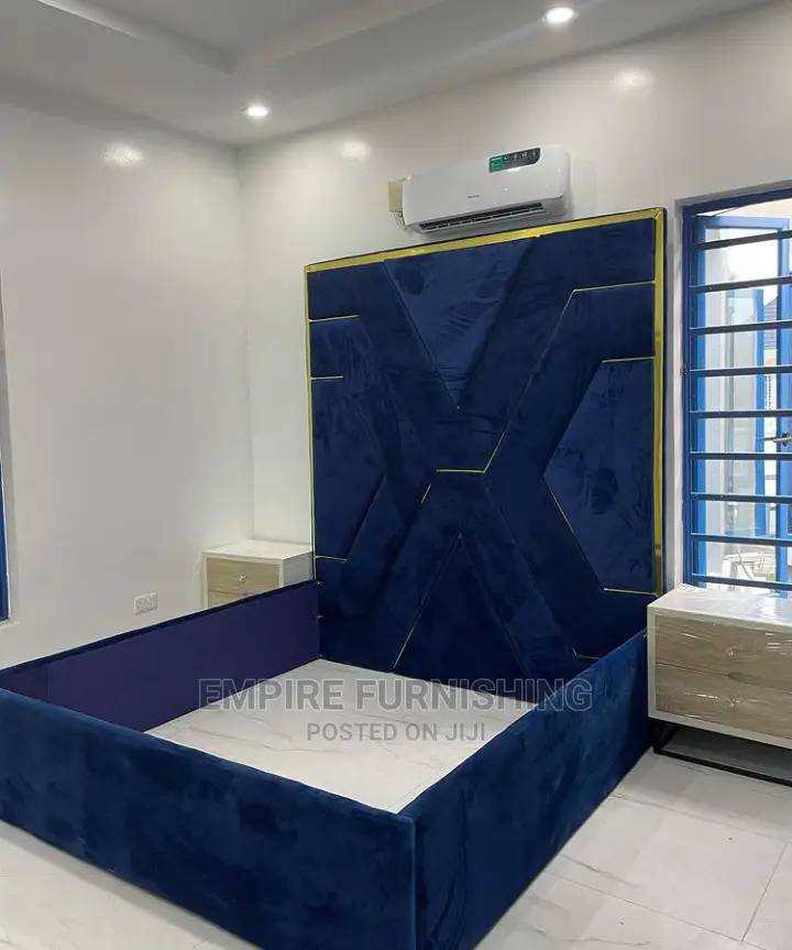 Blue Color Bedframe
