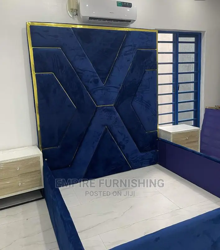 Blue Color Bedframe