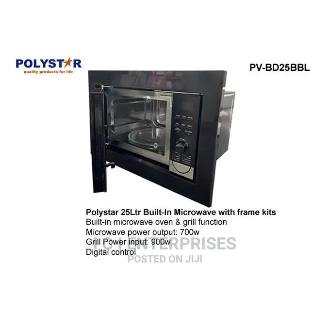 Polystar 25litr Built-in Microwave Oven Grill Function