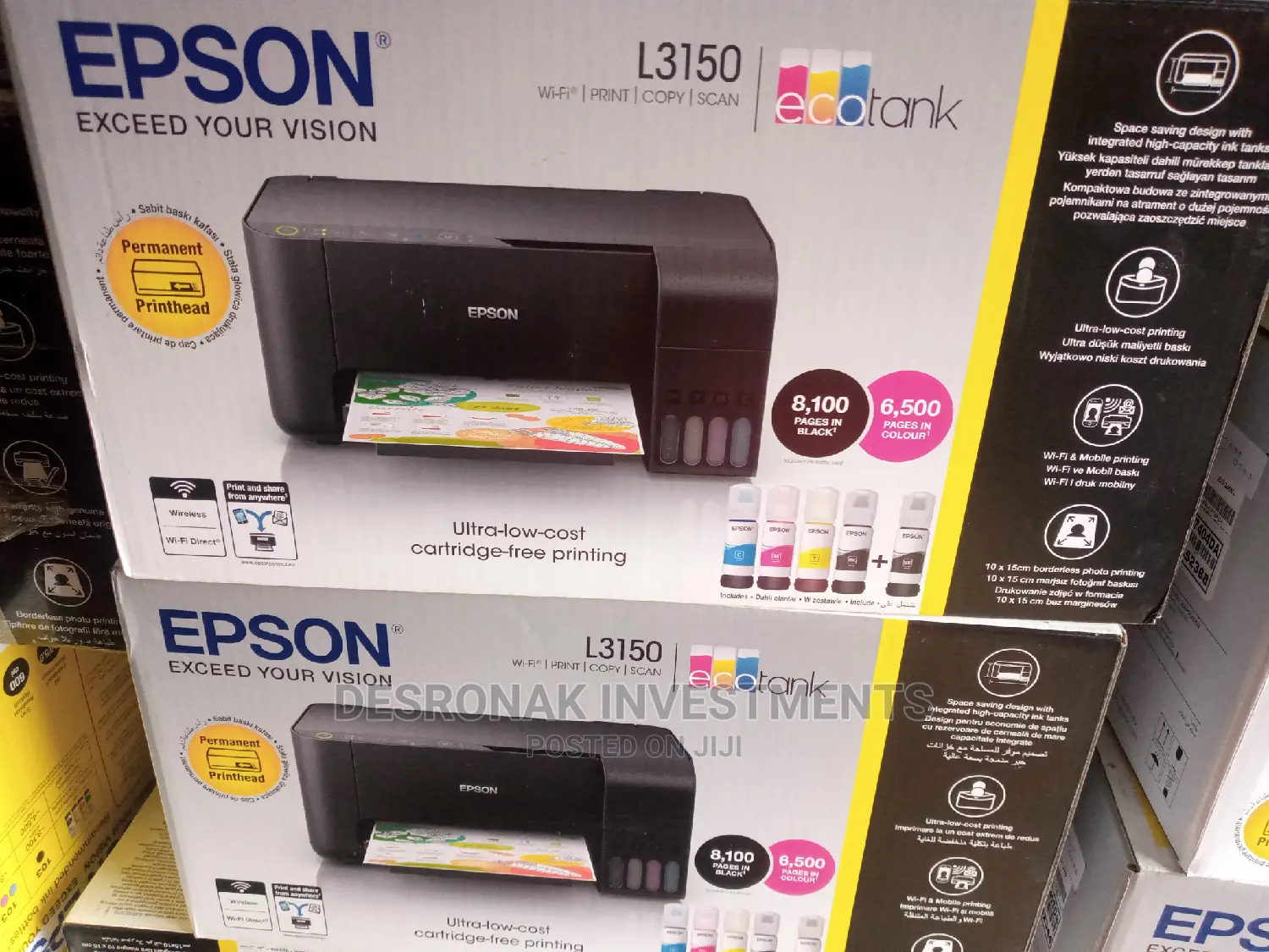 Epson L3150 Wi-fi Sublimation Printer