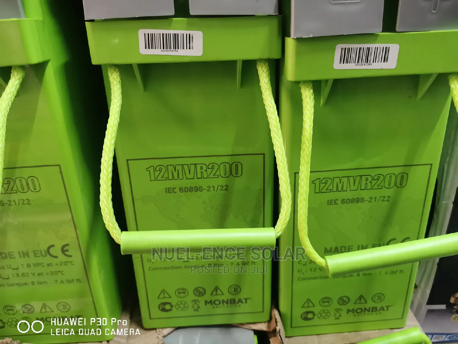 12V 200ah Monbat Battery Made in Europe.