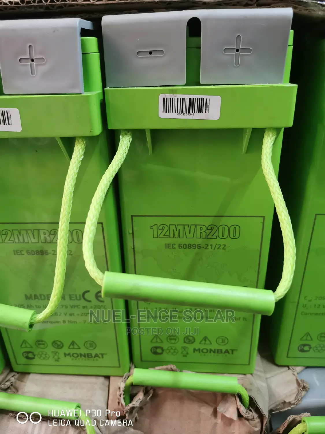 12V 200ah Monbat Battery Made in Europe.