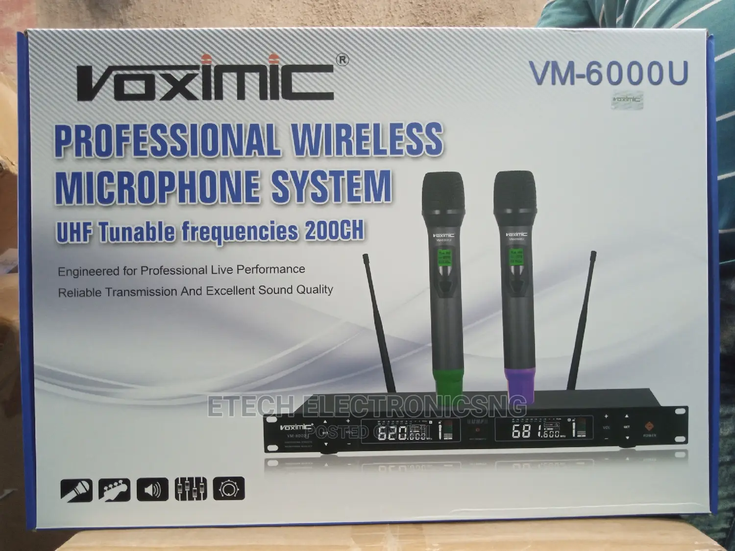 Voximic Wireless Microphone Vm 6000u