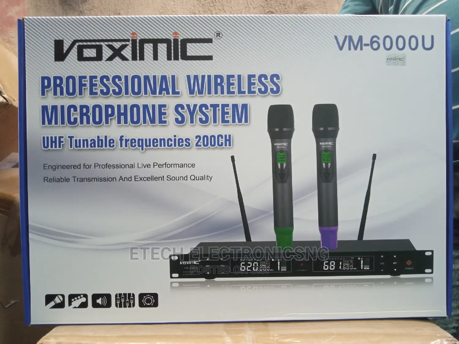 Voximic Wireless Microphone Vm 6000u