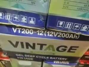 Vintage 12v 200ah Deep Cycle Tall Tubular Battery.