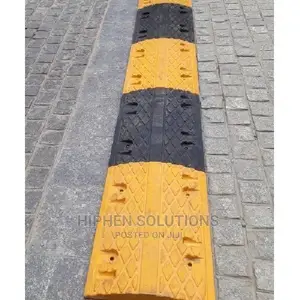 70 Mm Rubber Black Speed Bump End Caps